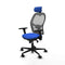 Piqueras y Crespo 3D036N2 - Bureaustoel - Verstelbare hoofdsteun en hoogte - Blauw