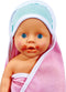 Simba - New Born Baby - Babypop voor in de bad - verandert van kleur - 30 cm - inclusief spons en handdoek - babypop