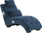 SIMORRE - Chaise longue - Blauw - Universeel - Fluweel