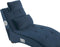 SIMORRE - Chaise longue - Blauw - Universeel - Fluweel
