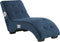 SIMORRE - Chaise longue - Blauw - Universeel - Fluweel