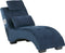 SIMORRE - Chaise longue - Blauw - Universeel - Fluweel