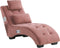 SIMORRE - Chaise longue - Roze - Universeel - Fluweel
