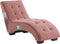 SIMORRE - Chaise longue - Roze - Universeel - Fluweel