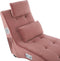 SIMORRE - Chaise longue - Roze - Universeel - Fluweel