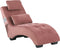 SIMORRE - Chaise longue - Roze - Universeel - Fluweel