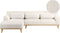 SIMOS - Hoekbank - Wit - Rechtszijdig - Bouclé