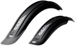 Simpla Spatbordenset Kido Short 16 - 18 Inch Zwart