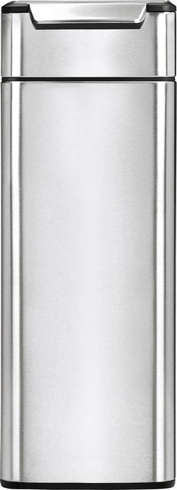Simple Human Rectangular Touch Bar Slim Prullenbak - 40 l - RVS