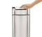 Simple Human Rectangular Touch Bar Slim Prullenbak - 40 l - RVS
