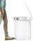 Simplehuman Afvalemmer - Slim - 45 l - Wit - RVS