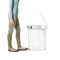 Simplehuman Afvalemmer - Slim - 45 l - Wit - RVS