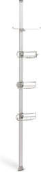 Simplehuman Badkamer Caddy Douche Tension Verstelbaar - RVS - 32.3x22.1x27.4 cm - Zilver