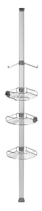 Simplehuman Badkamer Caddy Douche Tension Verstelbaar - RVS - 32.3x22.1x27.4 cm - Zilver