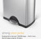 Simplehuman Deluxe Rectangular Pedaalemmer - 50 l - Mat RVS
