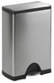 Simplehuman Deluxe Rectangular Pedaalemmer - 50 l - Mat RVS
