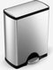 Simplehuman Deluxe Rectangular Pedaalemmer - 50 l - Mat RVS