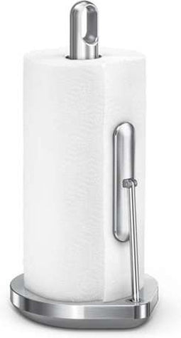 Simplehuman - Keukenrolhouder met klemarm - Zilver - Roestvast Staal