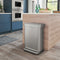 Simplehuman - Prullenbak Liner Pocket met Kunststof Deksel 45 liter - Zilver - Roestvast Staal