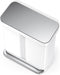 Simplehuman - Prullenbak Liner Pocket Recycler 24 + 34 liter - Wit - Staal