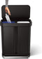 Simplehuman - Prullenbak Liner Pocket Recycler 24 + 34 liter - Zwart - Roestvast Staal