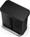 Simplehuman - Prullenbak Liner Pocket Recycler 24 + 34 liter - Zwart - Roestvast Staal