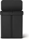 Simplehuman - Prullenbak Liner Pocket Voice Control Recycler 24 + 34 liter - Zwart - Roestvast Staal