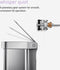 Simplehuman - Prullenbak Liner Sensor Pocket Voice Control Recycler 24 + 34 liter - Zilver - Roestvast Staal