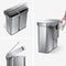 Simplehuman - Prullenbak Liner Sensor Pocket Voice Control Recycler 24 + 34 liter - Zilver - Roestvast Staal