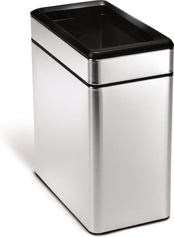 Simplehuman Prullenbak Profile Open - RVS - 10 l - Zilver