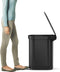 Simplehuman - Prullenbak Slim 45 liter - Zwart - Roestvast Staal
