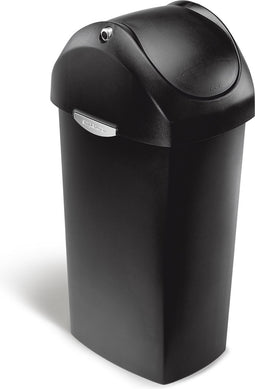 Simplehuman Prullenbak Swing - 60 l - Zwart