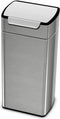 Simplehuman Prullenbak Touch Bar - 30 l - Zilver