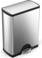Simplehuman Rectangular Classic Recycler Prullenbak - 30+16 l - Zilver