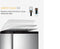 Simplehuman Rectangular Classic Recycler Prullenbak - 30+16 l - Zilver