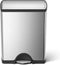 Simplehuman Rectangular Classic Recycler Prullenbak - 30+16 l - Zilver