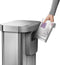 Simplehuman Rectangular Prullenbak - 45L - Liner Pocket - RVS