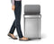 Simplehuman Rectangular - Prullenbak - 55 Liter Inhoud - Met Soft Close Deksel - RVS