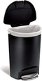 Simplehuman Semi-Round Prullenbak - 50 l - Kunststof - Zwart