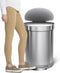 Simplehuman Semi Round Prullenbak - 60 l - Rvs - Zilverkleurig - Incl Liner Pocket