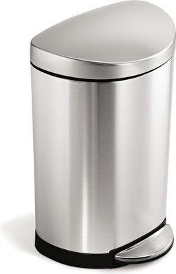 Simplehuman Semi Round Stepcan Prullenbak - 10 l - Mat RVS