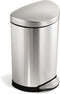 Simplehuman Semi Round Stepcan Prullenbak - 10 l - Mat RVS