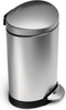 Simplehuman Semi Round Stepcan Prullenbak - 10 l - Mat RVS