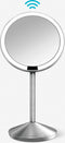 Simplehuman Sensor Compact Spiegel - Reisspiegel - Zilver - Make up Spiegel - Kantelbaar - Automatisch Licht - Makeupspiegel