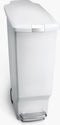 Simplehuman Slimline Prullenbak - 40 l - Plastic - Wit