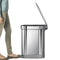 Simplehuman Slimline prullenbak - 45 l - Zilver