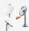 Simplehuman - Spiegel met Sensor - Rond - 5x Vergroting - Zilver