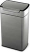 Simplehuman Touch Bar Prullenbak - RVS - 40 l - Zilver