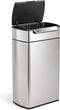 Simplehuman Touch Bar Prullenbak - RVS - 40 l - Zilver