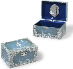 Simply For Kids Juwelen-Muziekdoosje Ballerina Witte Jurk Blauw/Wit